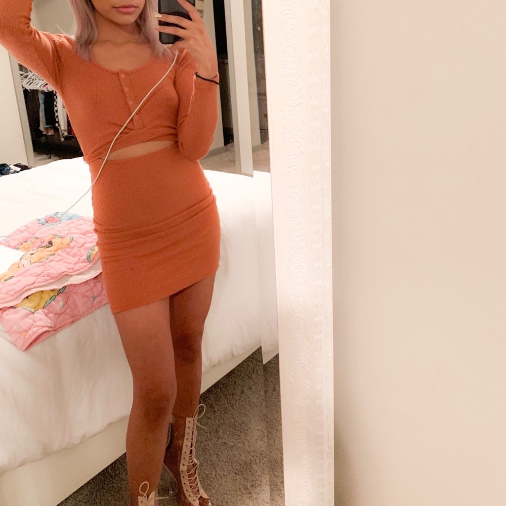 “Wrap About it” dress - Rust